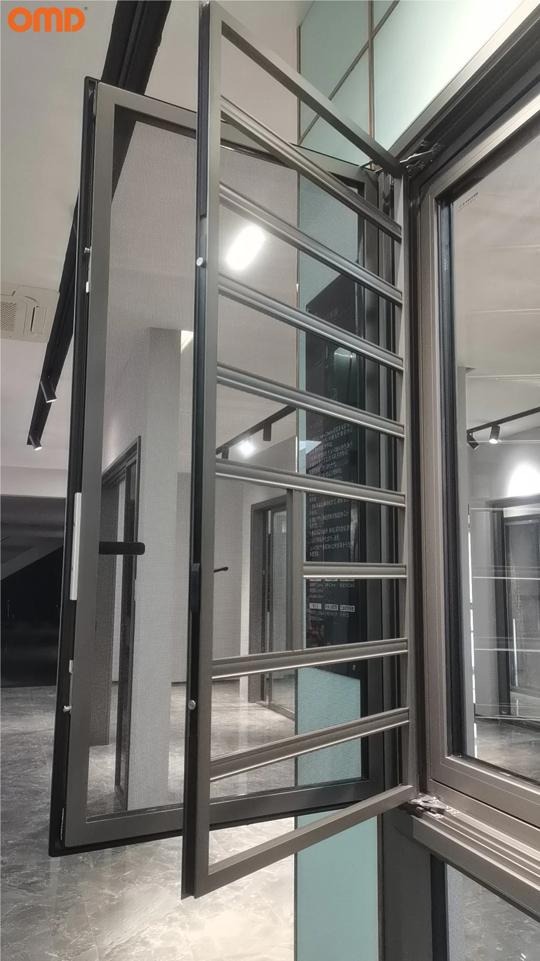 Factory Direct Aluminum Insulating Tempered Glass Casement Windows with Fly Net Guardrail Swing Windows for Home