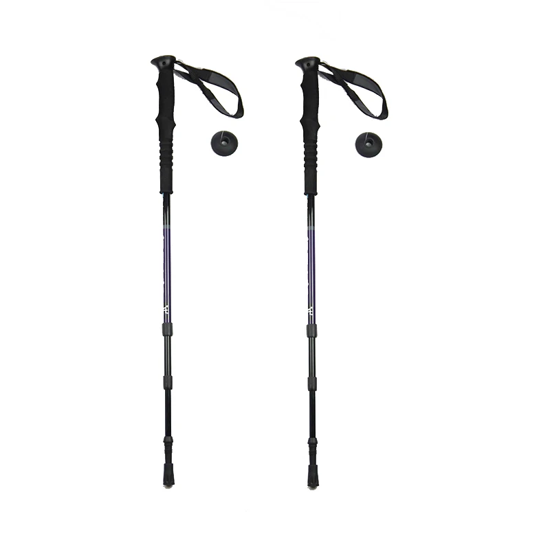 Nordic walking pole telescopic trekking pole hiking stick 2 pcs. aluminum walking poles manufacturers