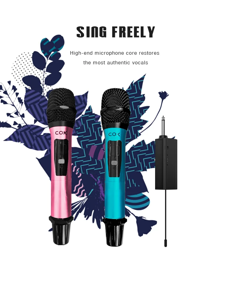 Studio uhf  karaoke microphone youtube podcast gaming vocal dynamic microphone st whireless stage microphone true diversity