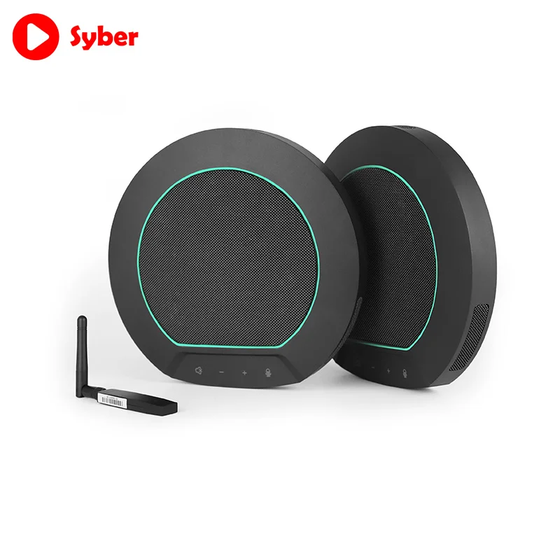 M60 2.4g Wireless High-definition Sound Quality 360 Smart Pickup Microphone Speaker Supports Skype, Zoom, Cisco