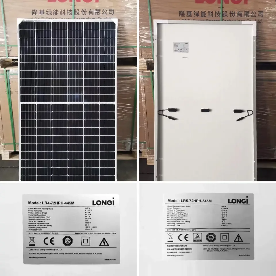 Hot Sell Grade A Longi Green Energy Hi-Mo5 Bi Facial Module Monocristaline Perc Solar Panel Price List