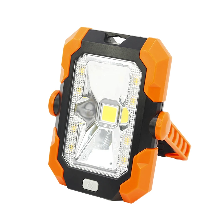 Portable Solar Waterproof Magnetic Base Foldable  USB Rechargeable Adjustable Outdoor Solar Led Inspection Mini Camping Lamp