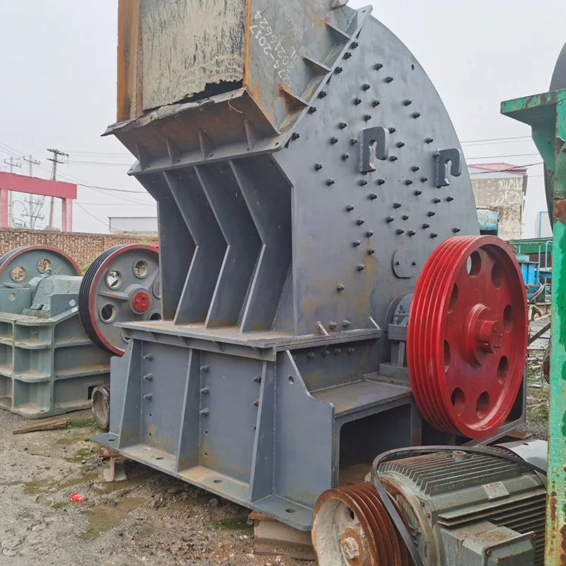 used mini diesel engine hammer mill crusher second hand coal glass gold ore rock crushing stone crusher machine price