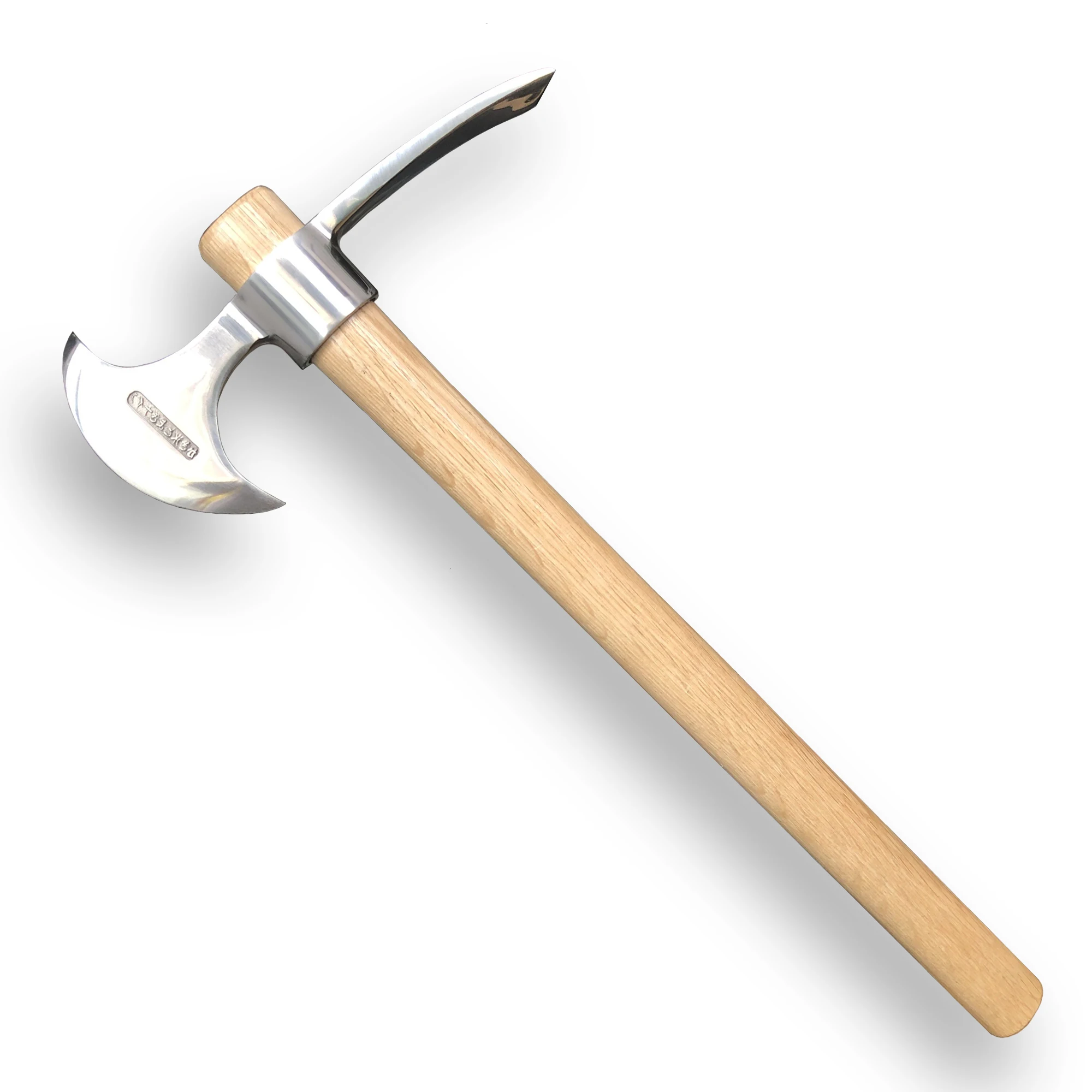 Pickaxe Garden Hoe Pick Axes for Digging Weeding Mattock Hoe Ice Axe Stainless Steel Hoe with Hardwood Handle (Axe)16-Inch