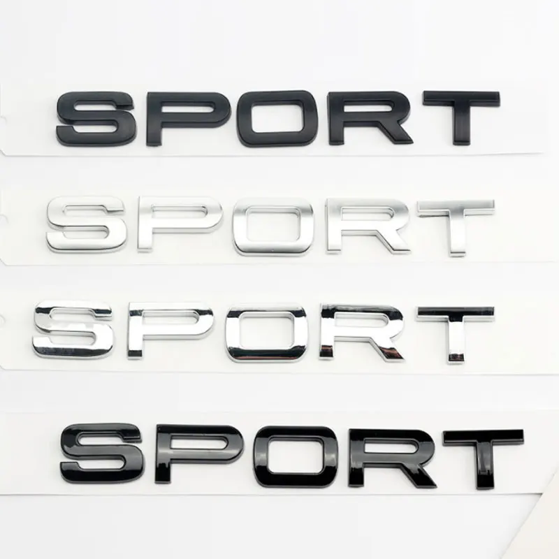 SPORT Letter Badge Car stickers for Land Rover Discovery Range Rover DEFENDER sport refit rear trunk new old accessories logo