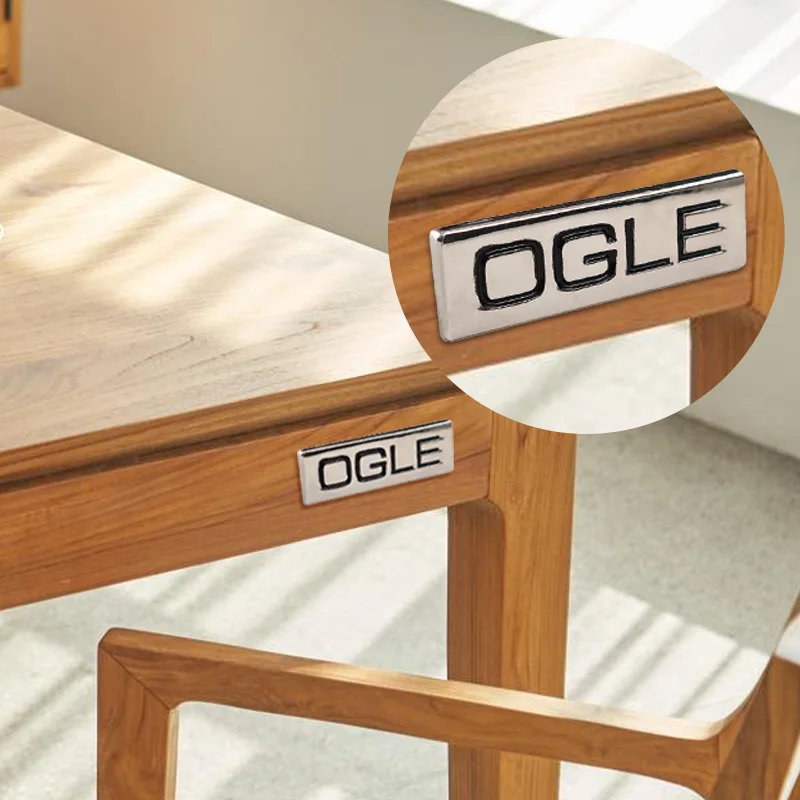 High quality custom equipment brand sticker logo embossed metal furniture tag for sofa