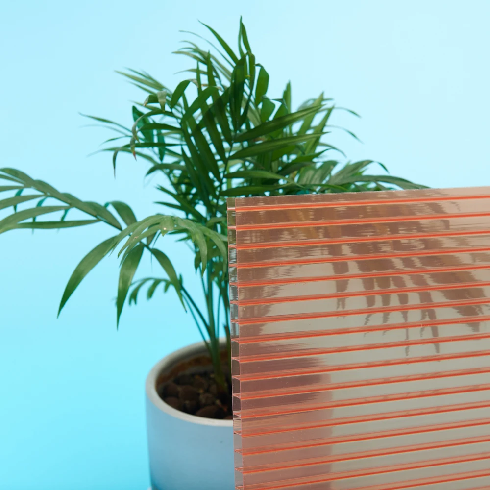 Cheap price 6mm clear transparent triple wall greenhouse polycarbonate panel roofing tile