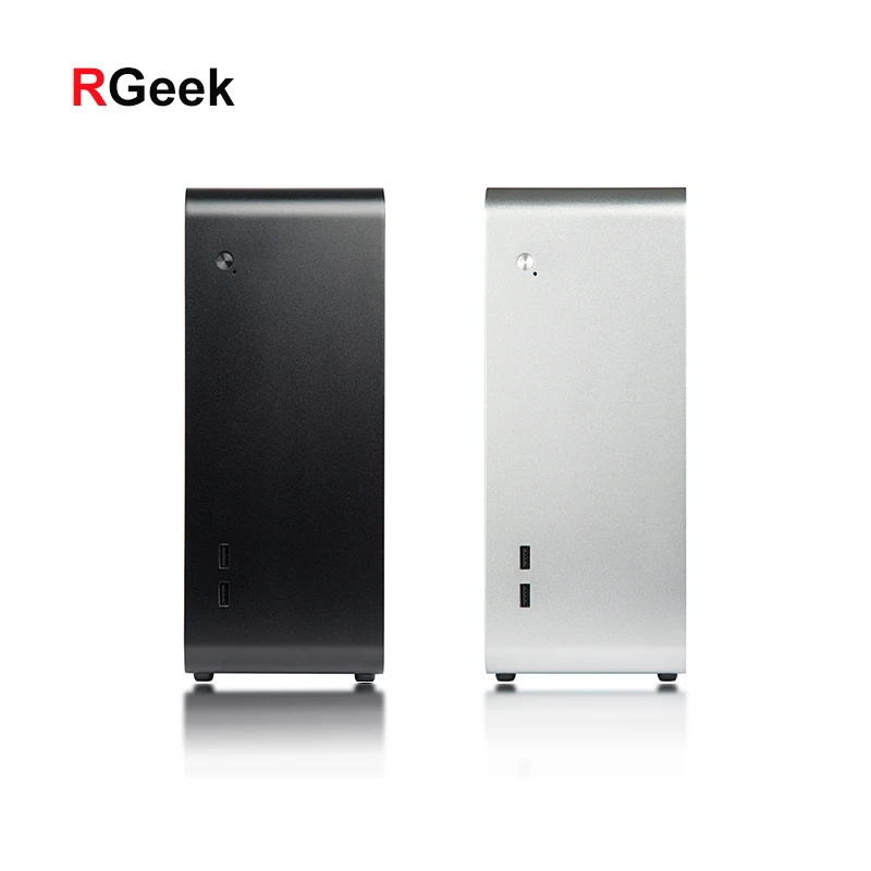  RGeek OEM DIY U110 микро ATX корпус USB 3 0 настольный мини-ПК алюминиевый тонкий с графической видеокартой порт
