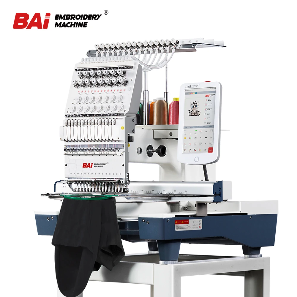 BAI  available in all sizes cap computerized automatic embroidery machine 3d embroidery supplier