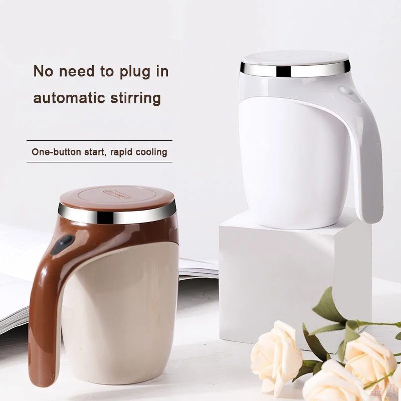 New Automatic Self Stirring Magnetic Mug Creative Stainless Steel Coffee Milk Mixing Cup Blender Lazy Smart Mixer Thermal Cup