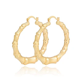 Large Size 60mm Custom Jewelry Fashion Earrings Brass Women Big Earrings