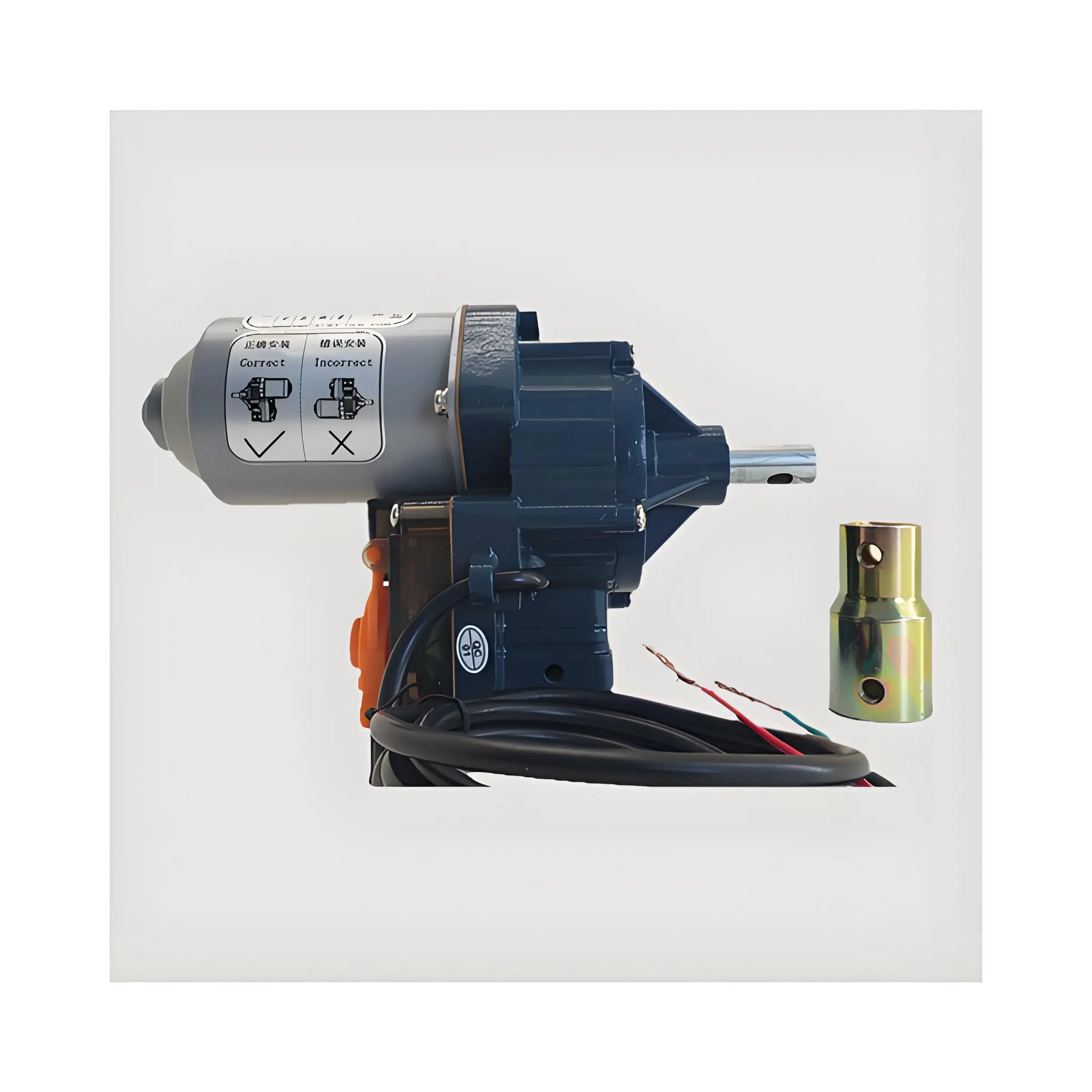 DC24V 100W Plastic Single Layer Electric/Automatic Film Roller Small Size Roll up Motor for Agricultural Greenhouse Ventilation