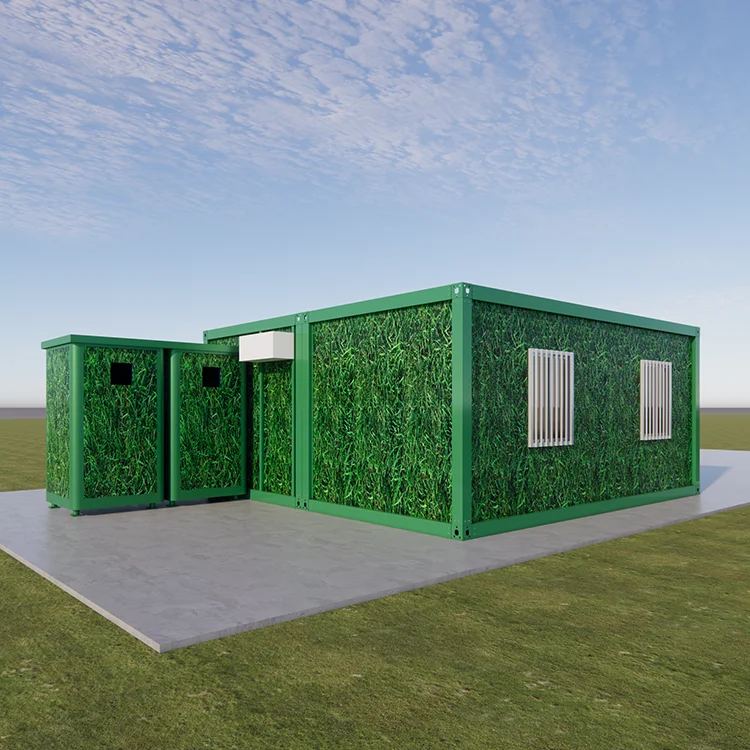 factory customized prefab portable green flat pack container house with toilet cabinet used prefabricated home for australia