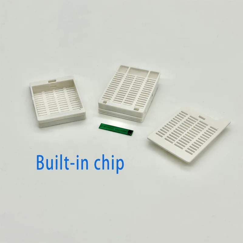 Custom plastic disposable histology tissue processing chip Medical Histology Laboratory Injection PP Container Box Factory OEM