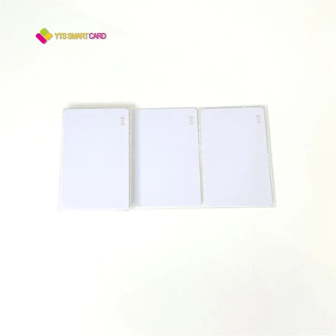 YTS  2023 Hot Custom Wholesale Printable nfc blank business cards 13.56mhz 125KHz bulk magnetic blank pvc id card Rfid Blank IC