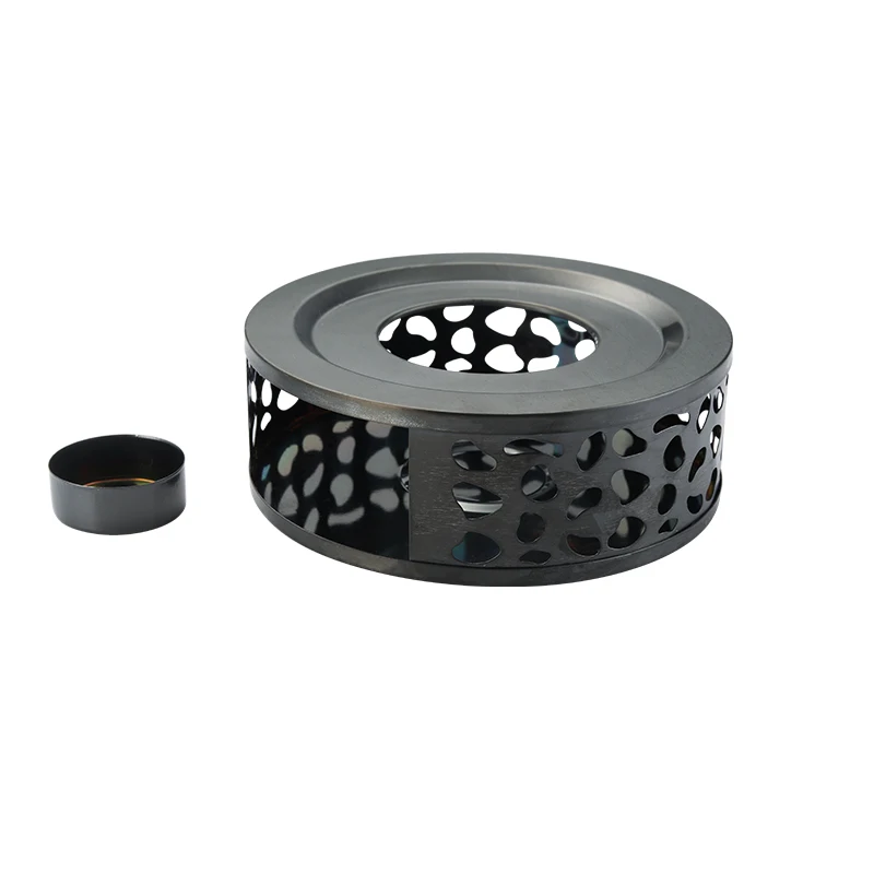 hot  Tea Pot Warmer Stainless Steel Tea Warmer with Tealight Holder silver multicolor black color