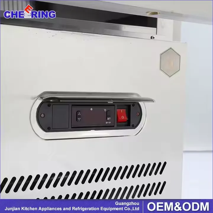 Commercial 2 Door Undercounter Refrigerator Freezer Drawers Restaurant Kitchen Work Bench Table Top Fridge undercounter Freezer