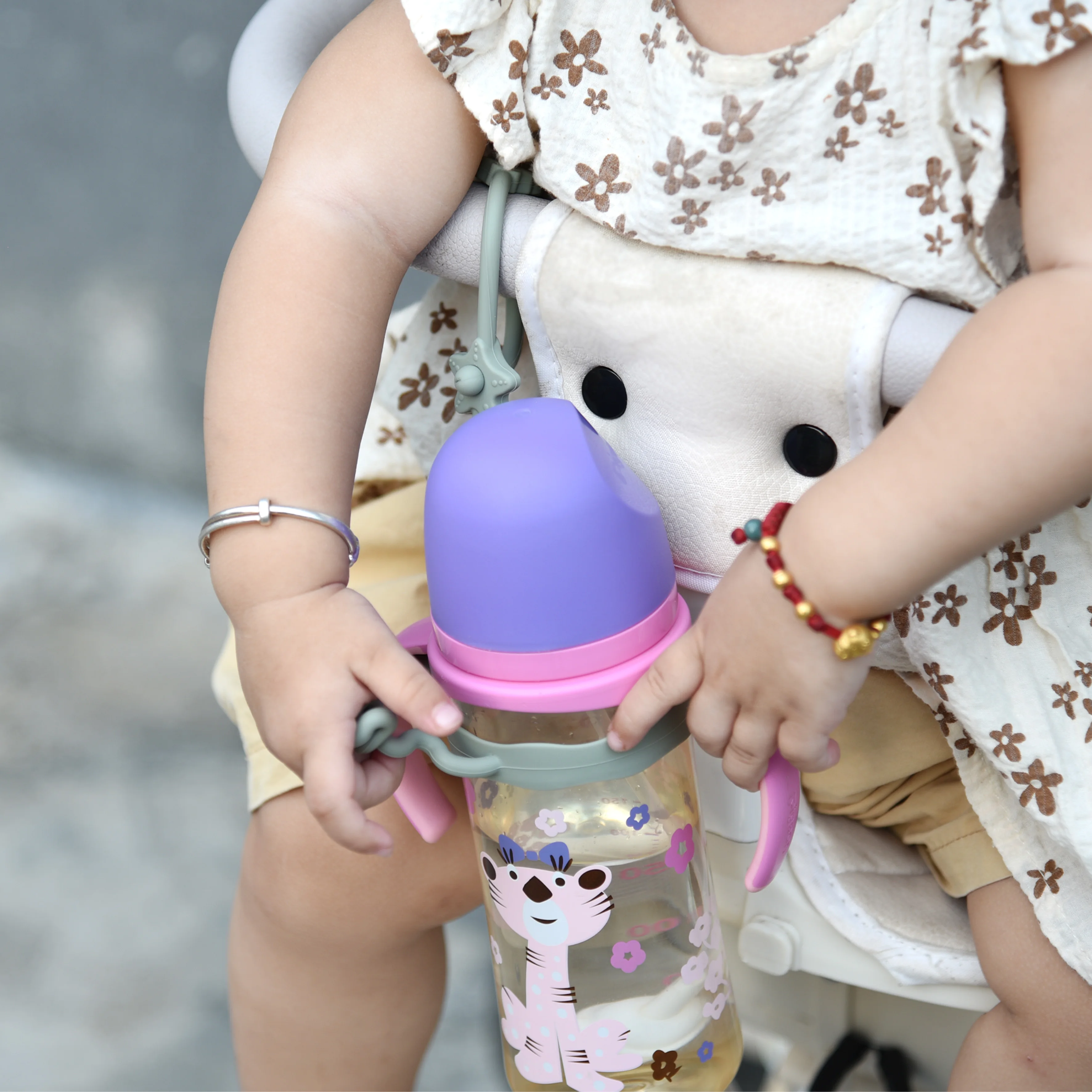 Multi-Function Pacifier Chain Baby Dummy Chains Silicone Nipple Teether Chain for Babies