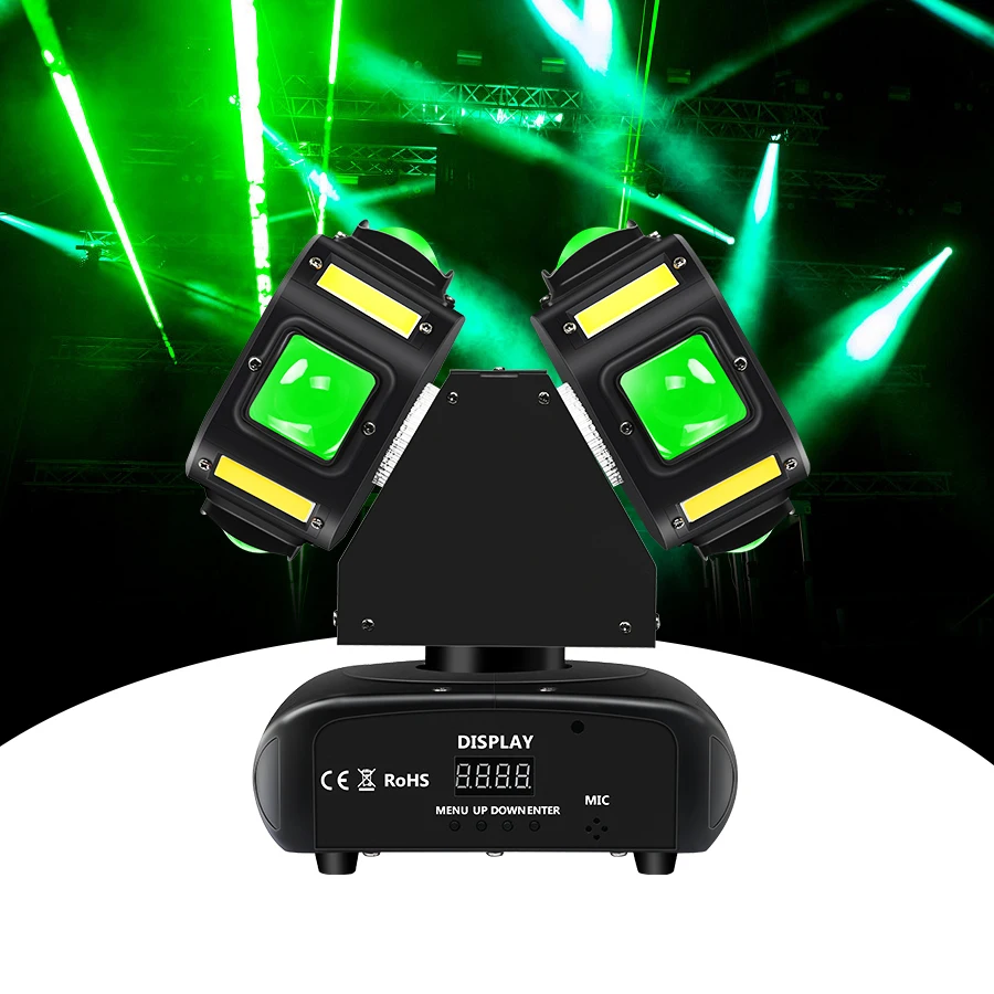 New 8*10W RGBW Led Beam Laser Strobe Moving Head Light Disco Video Beam Stage Light Equipment for Wedding on Sale