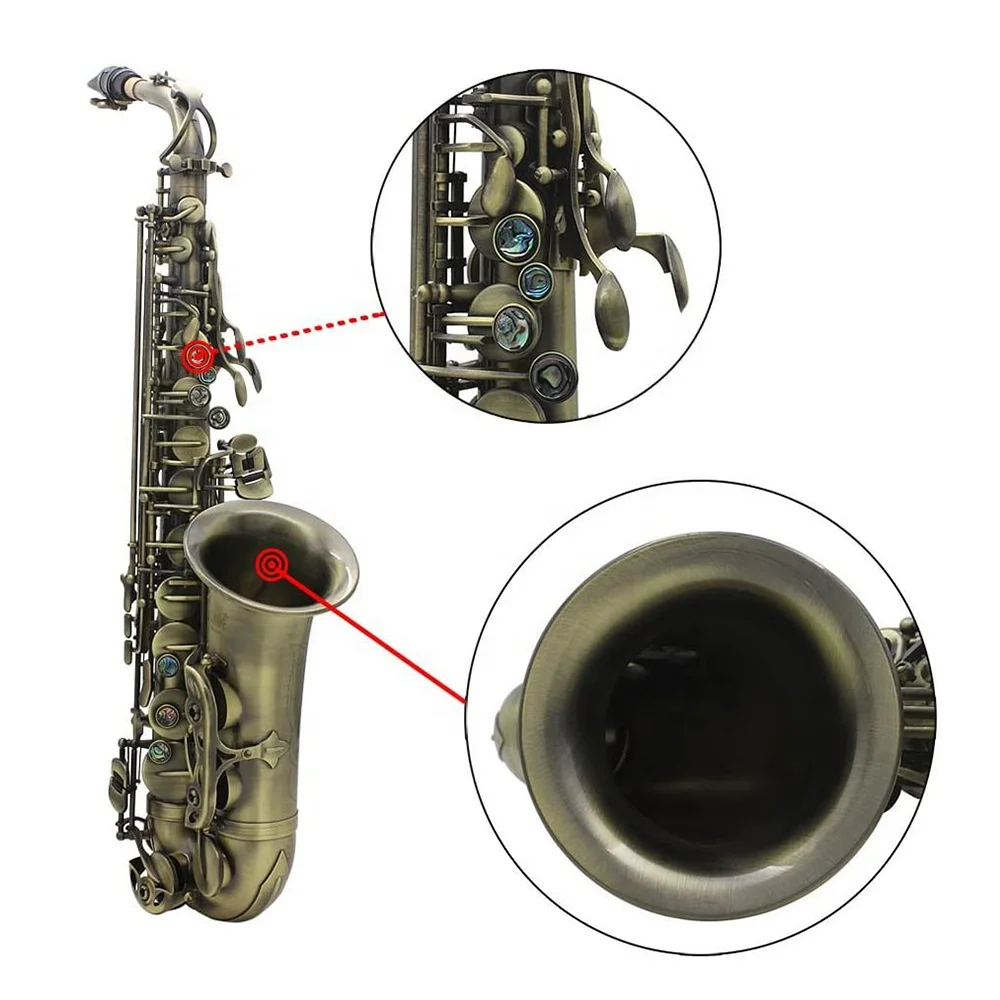 SEASOUND OEM Professional Vintage Alto Saxophone Woodwind Instrument JYAS102VG