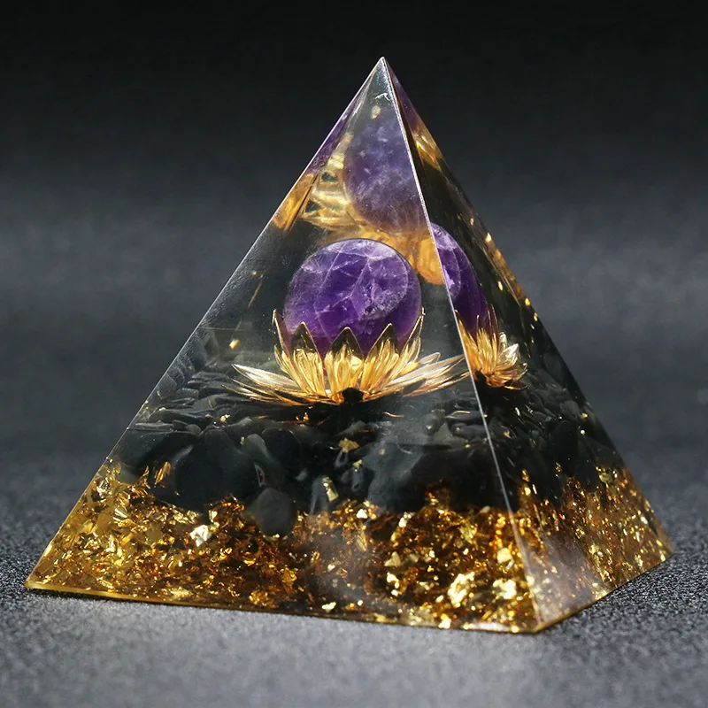 Wholesale natural healing energy crystal Pyramid Twelve Constellations gravel pyramid