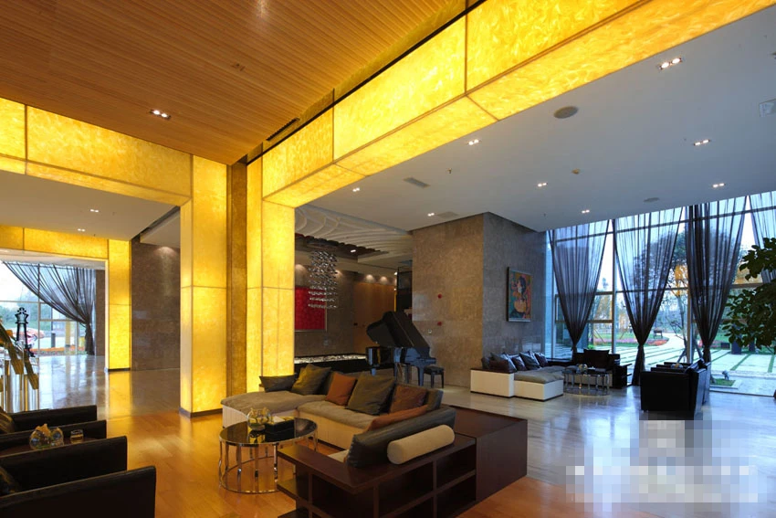 Translucent stone acrylic solid surface sheets