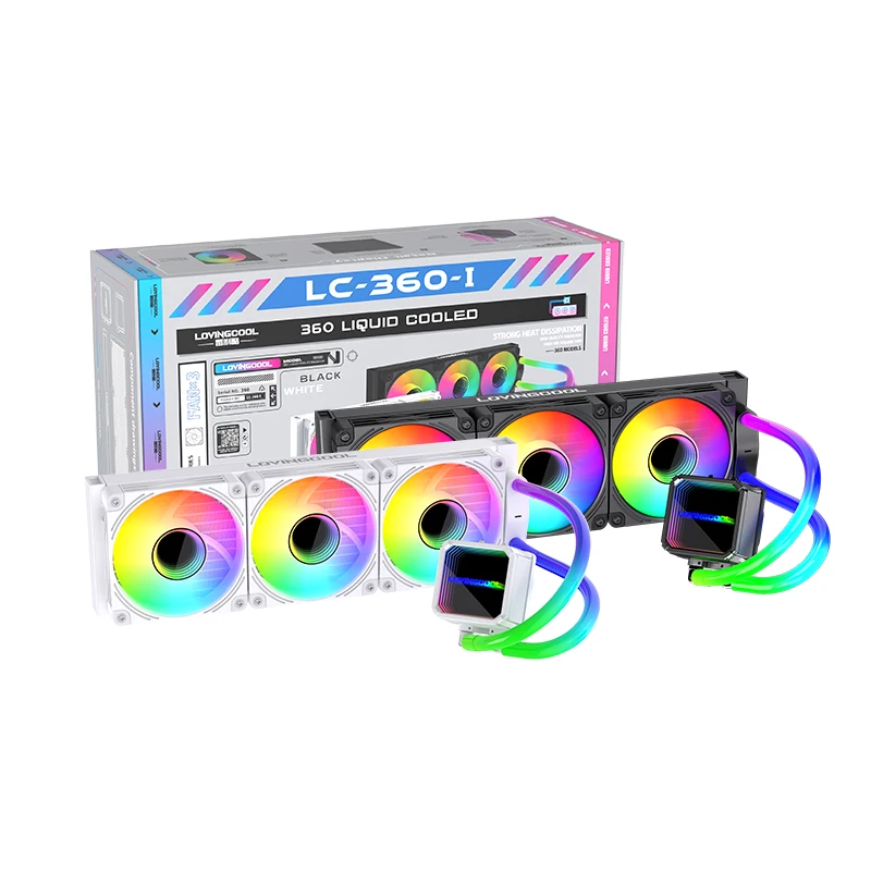 LOVINGCOOL PC CPU Water Cooling Computer Cooler ARGB Liquid Fan Ventilador Radiator For LGA 1150 1151 1155 1200 1366 2011 AM4