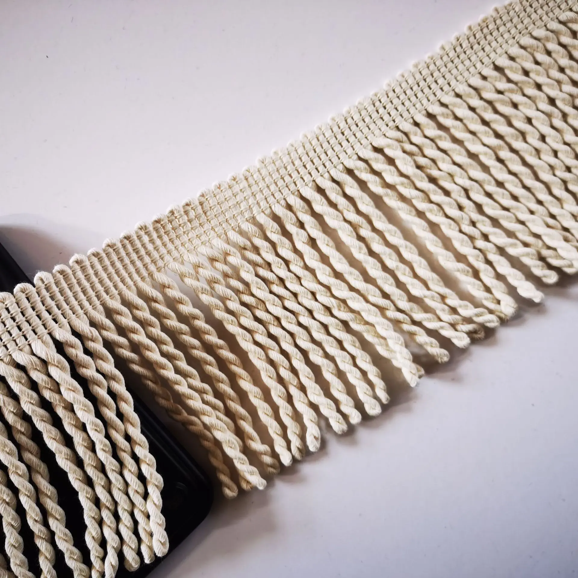 Custom cotton twisted bullion fringe home textile sewing accessories beach umbrella decoration