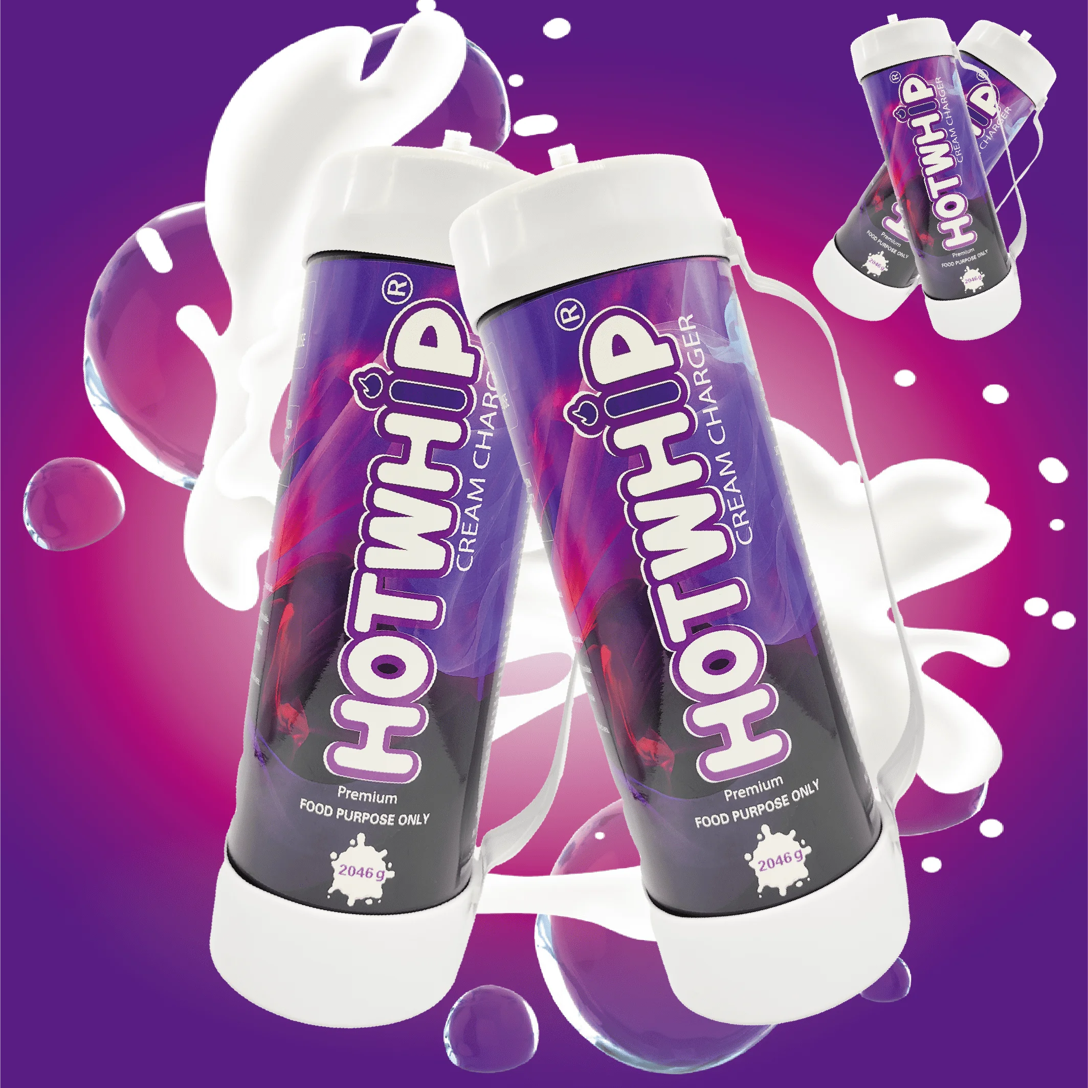 Premium Whipped Cream Charger 3.3L Food Grade Nitrous Tank Pure Flavored Chargers For Any Standard Whipping Cream Dispenser