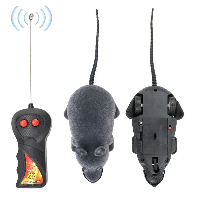 Wholesale Funny Chasing Kitten Popping Mouse Cat Toy Remote Control Toy for Cats Interactive Option Cat Toy Mouse Tease