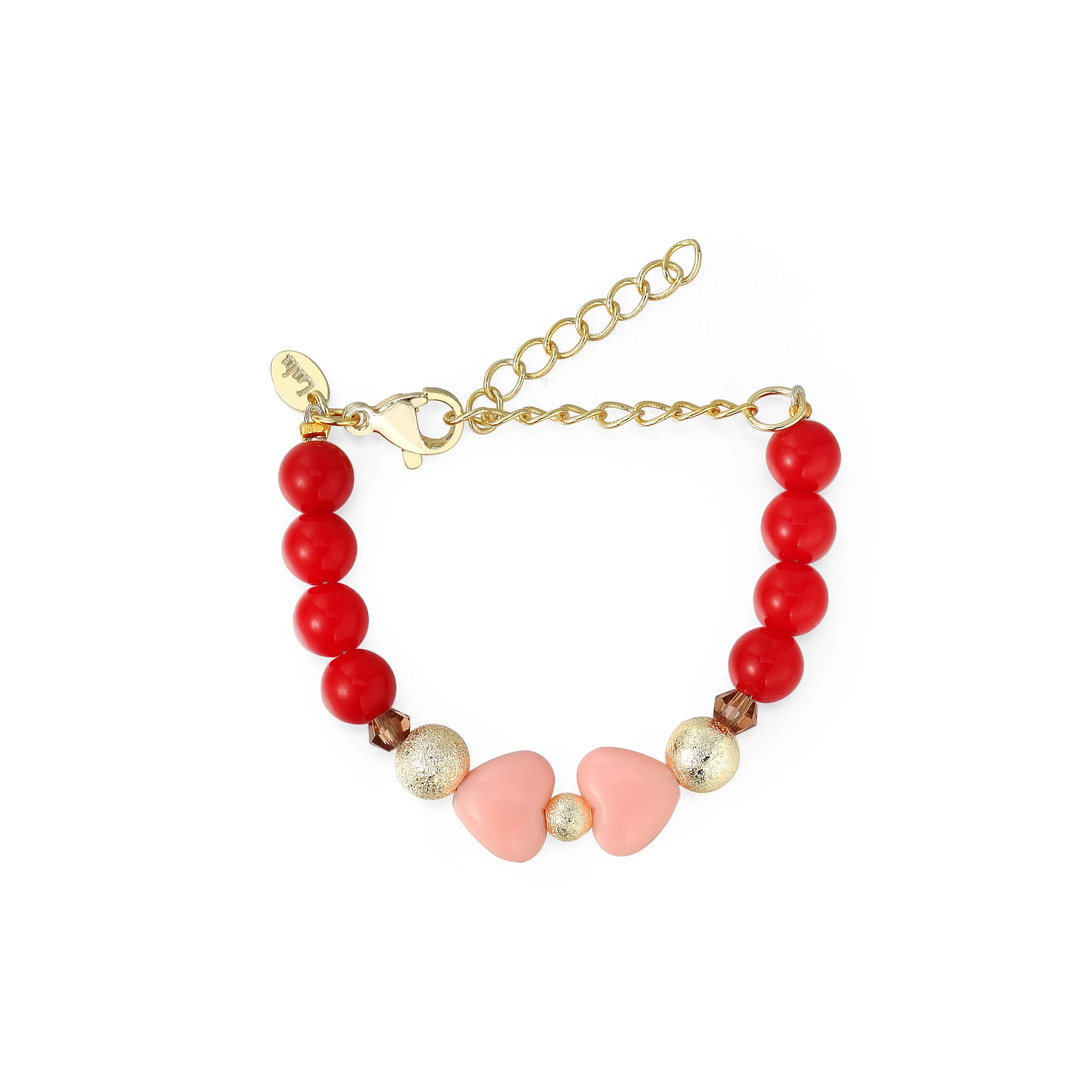 Hot sell new born baby wholesale brass jewelry customized 14K gold Children 4mm Tiny Blessings Beads pearl bracelets for girls