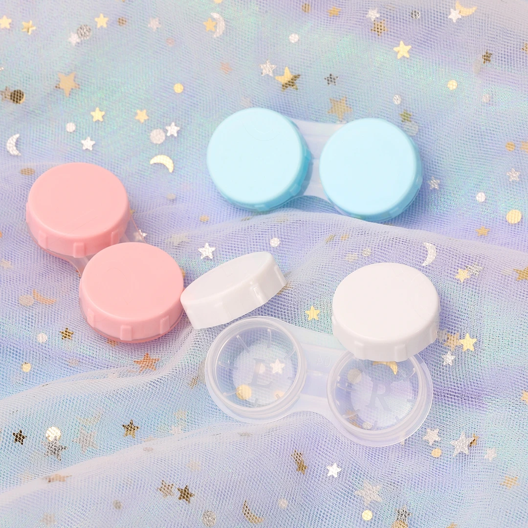 Fashion Contact Lens Display Box Contact Lenses Case Durable Wholesale Contact Lens Case Triangle lentilles case