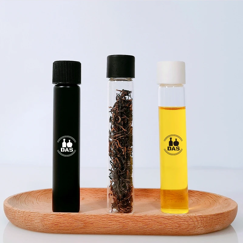 Custom Childproof Matt Black Borosilicate Pre Roll Glass Doob Cigar Blunt Joint Tube with Child Resistant Lids