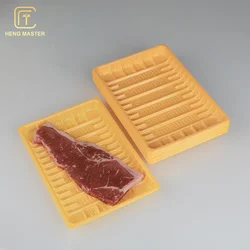 Hengmaster Food Grade Supermarket PP PET Plastic Tray For Meat Fish Seafood Fruit Vegetable Packaging Box Plate