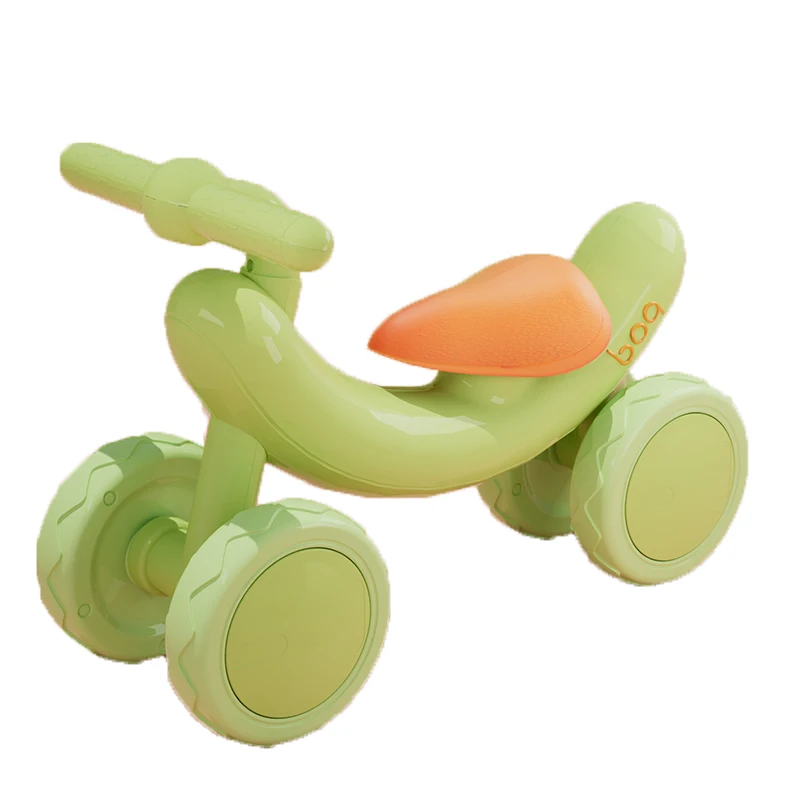 Kids Balance Bike Push Scooter Baby Walker Tricycle 4 Wheel Learn To Ride Bike Kids Toddler Walker Push Bicycle.