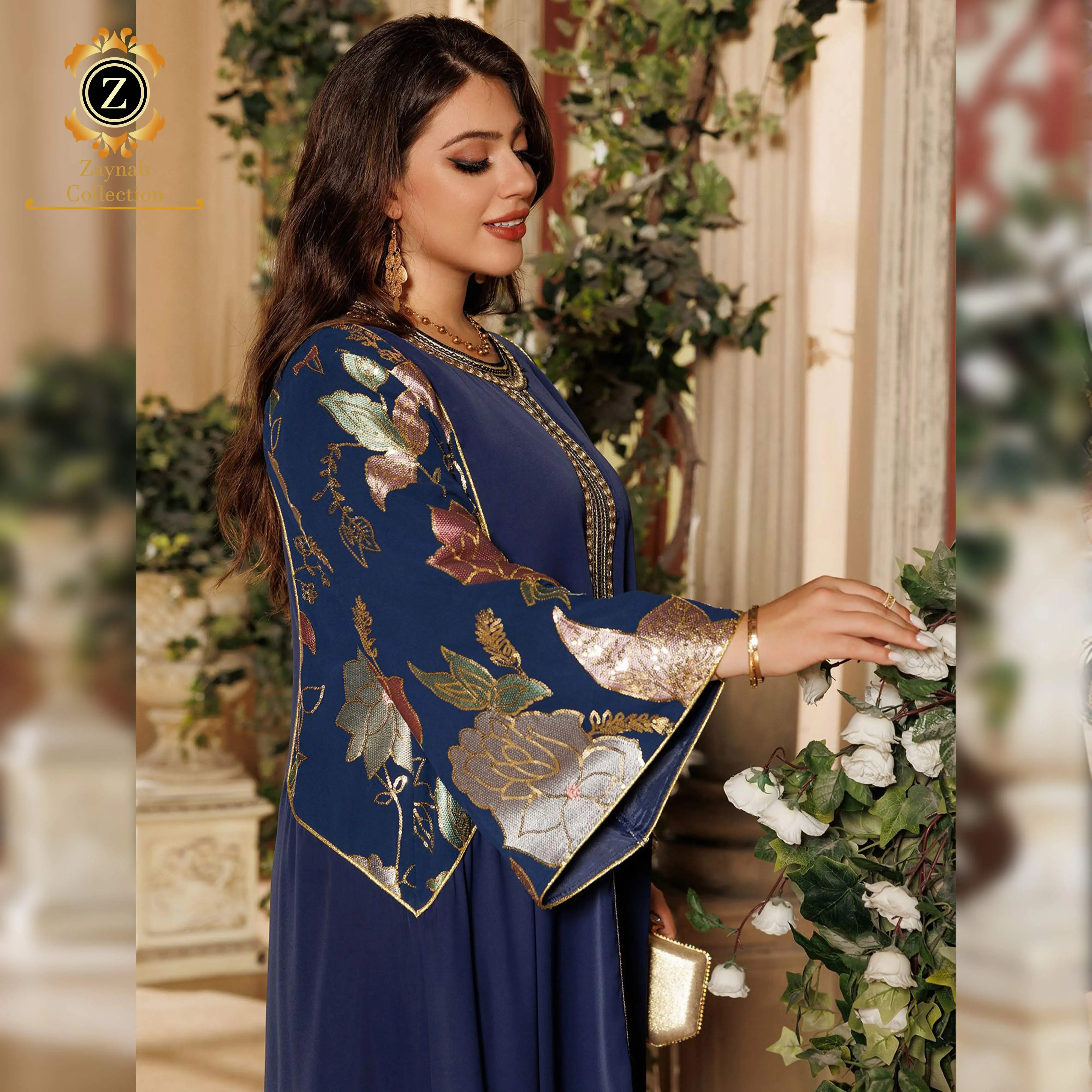 Zaynab Wholesalers Fashion Abaya Dubai Traditional Fancy Wholesale Kaftan Muslim Dress Fashion Abaya