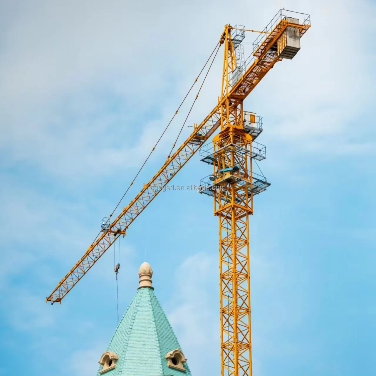 6013 heavy objects tower cranes top tower crane construction Cheap and durable flat top tower crane construction