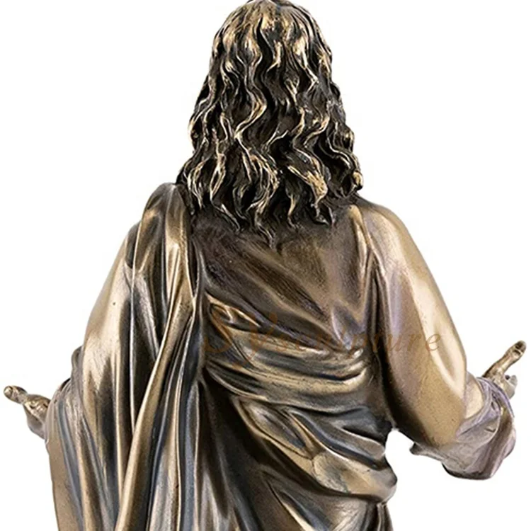Factory Casting Metal Brass Jesus Sculpture Life Size Bronze Statue For Garden Decoration