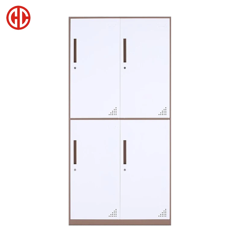 Steel 4 Door Wardrobe Storage Portable Locker in Staff Room knock down metal steel luoyang factory multiple door locker