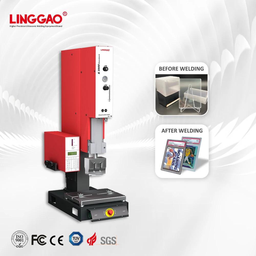 LINGGAO high precision acrylic material card box welding plastic welders ultrasonic welding machine