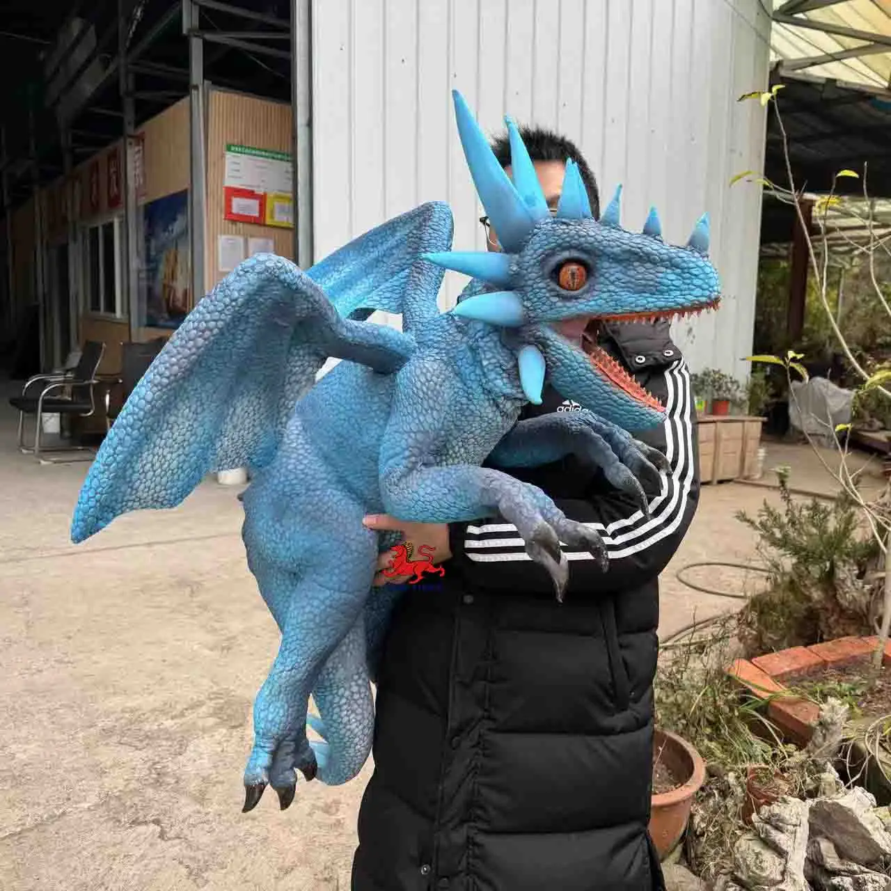 Small Animatronic Dinosaurs Hand Puppet Dragon Baby Dino