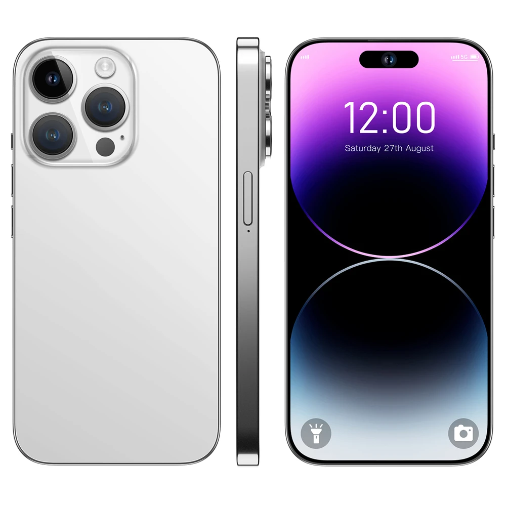 i14 pro max  Factory original mobile phone 16GB+1TB  Android 13.0  5G smartphone Dual card Unlocked Durable battery