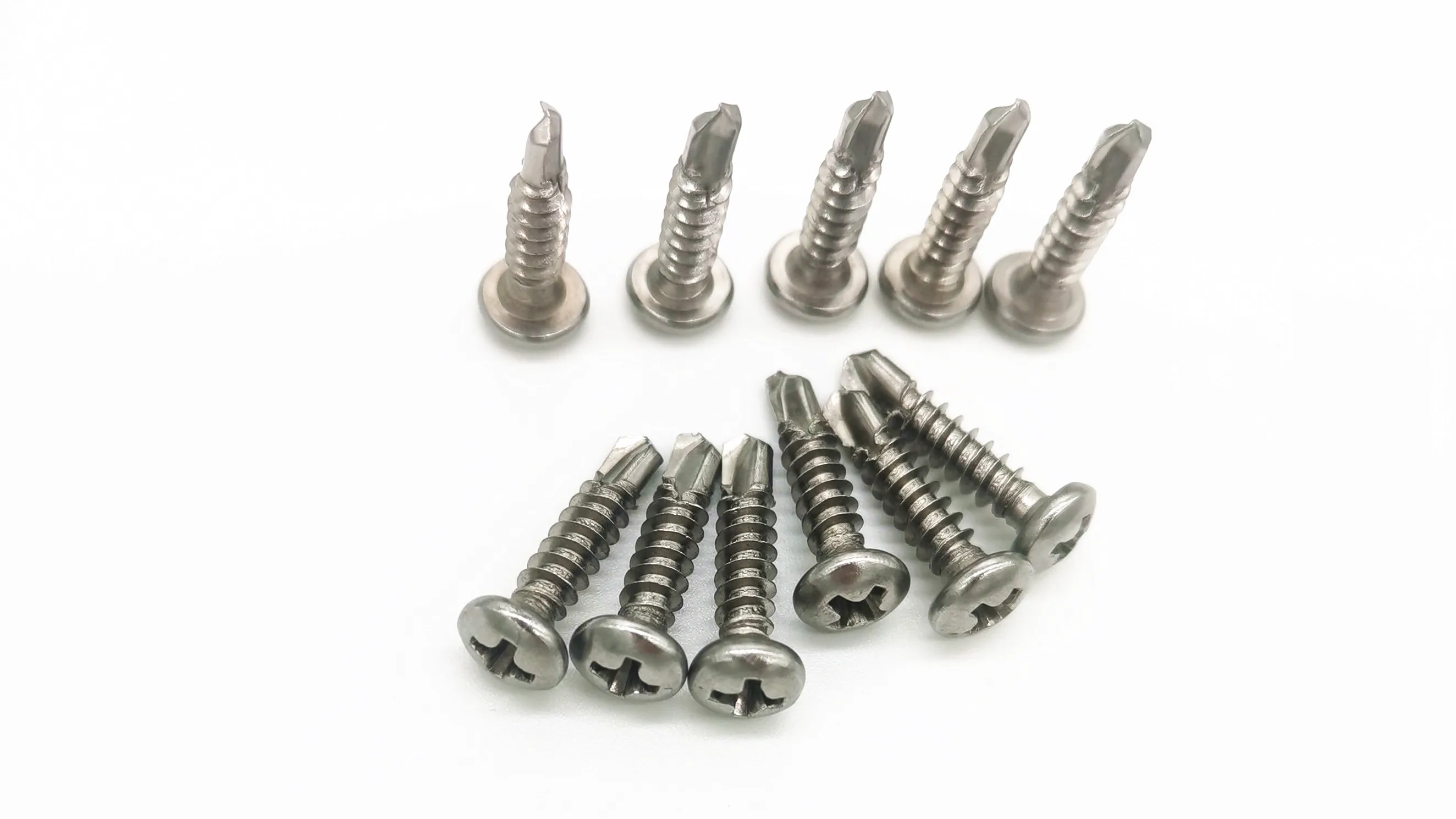 Stainless Steel  Custom Building Material  Origin Place Model Industry Length Machinery  ss410 pan head self drilling screw