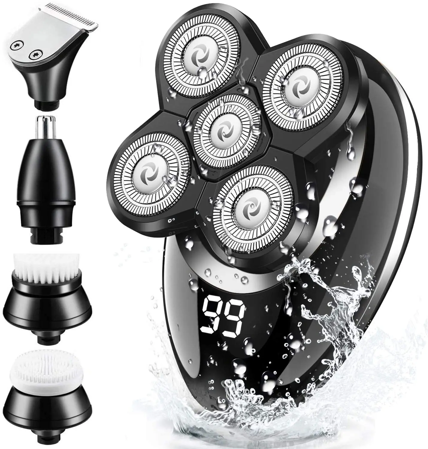 Hight Quality 5 In 1 Head Professional Men Shaver Electric Hair Trimmers Cutting Hair Machine
