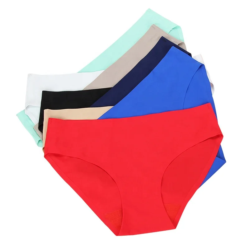 
Custom Solid Color Seamless Laser Cut One Piece Bikini Panties Women ladies nylon Underwear Panties Trunk Hipster Underwear set 