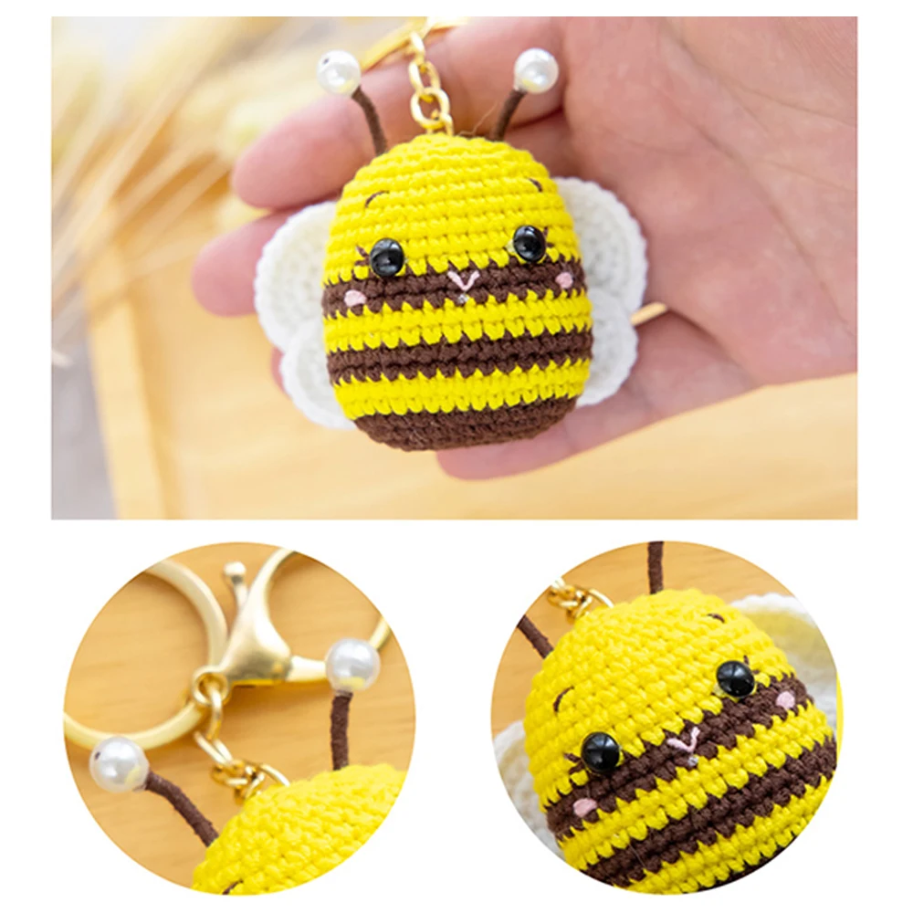 Crochet Kit For Beginners Bees Knitting Kit With Yarn Learn To For Adults With Crochet Hooks Step-By-Step Instructions Video