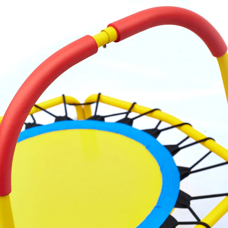 Hot Popular Top Quality Home Indoor Gym Small Jumping Bed Child Round Mini Trampoline Manufacturers Kid With Handle