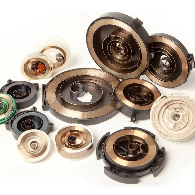 OEM custom rapid production pre-stressed conventional power clock spring winder for retract a cord cable hose webbing