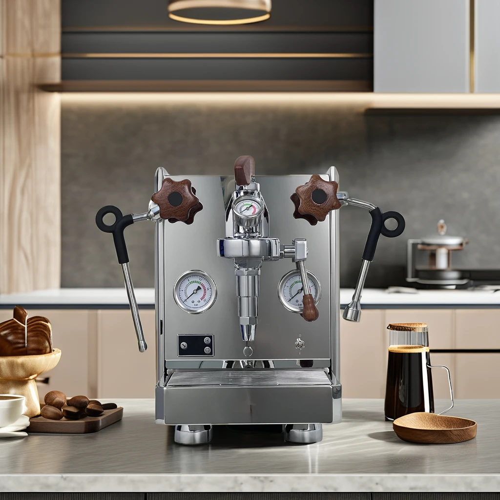 Zilong E61 Class Semi-Automatic Stainless Steel Programmable 15bar Variable Voltage Control Coffee Machine For Household & Hotel