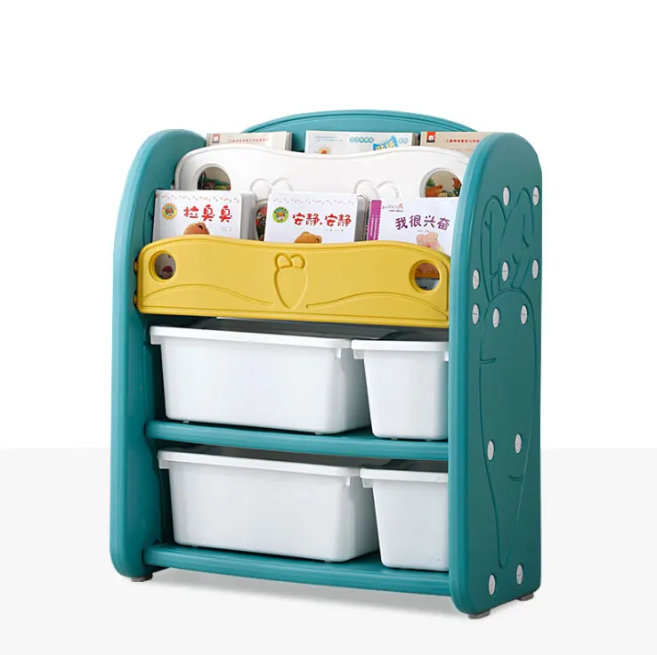 High Quality Kindergarten and Home Use Kids Bedroom Cabinets Baby Toy Storage Box Book Display Bookcase